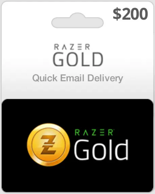 $200 Razer Gold Game Card (Email Delivery)