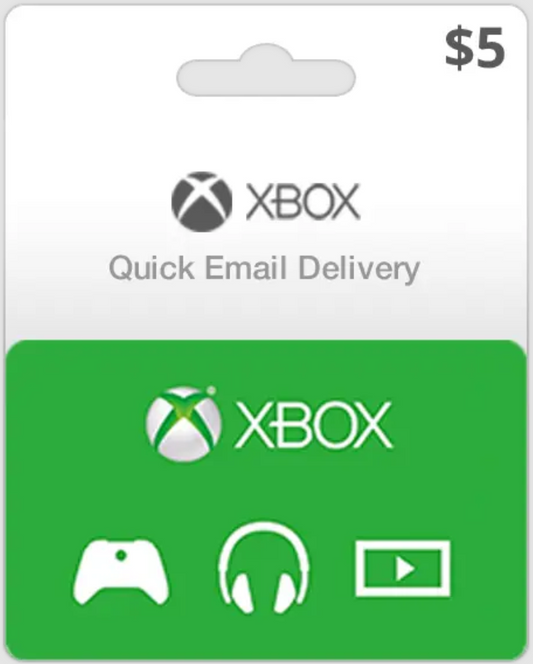 $5 USA Xbox Gift Card (Email Delivery)